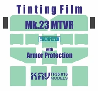 KAV TF35 016  дополнения из пластика  Тонировочная плёнка MTVR Mk.23 w/Armor (Trumpeter)  (1:35) 2000000229355