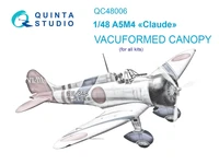QC48006  дополнения из пластика  Набор остекления A5M4 (для любых моделей)  (1:48) 2000002138730