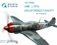 QC48066  дополнения из пластика  Набор остекления L@-5ФН  (Звезда)  (1:48) 2000000167114