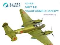 QC48081  дополнения из пластика  Набор остекления ОКБ Y@K-2 (Mars Models)  (1:48) 2000000223063