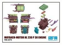 RM-2070  дополнения из пластика  MAYBACH-Motor HL 230 P 30 Engine  (1:35) 4897062621726