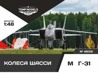 48312  дополнения из смолы  Колеса шасси M&amp;G-31  (1:48) 4600000483122