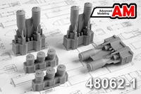 AMC 48062-1  дополнения из смолы  ФАБ-100-120 ТУ-100 (6шт.)  (1:48) 2000002127048