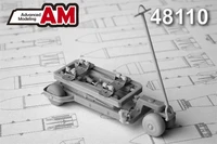 AMC 48110  дополнения из смолы  Тележка для транспортировки и подвески  авиабомб до 500 кг  (1:48) 2000002085904