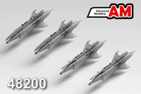 AMC 48200  дополнения из смолы  РС-2У с АПУ-7 и ПУ-4 (4шт.)  (1:48) 2000002194323