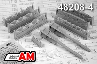 AMC 48208-4  дополнения из смолы  Авиационная управляемая ракета Р-73Л с П-72-1Д  (1:48) 2000002095118