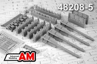 AMC 48208-5  дополнения из смолы Транспортная тележка с УР Р-73  (1:48) 2000002126058