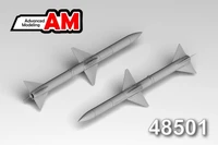 AMC 48501  дополнения из смолы  AIM-7E (4шт.)  (1:48) 2000002209232