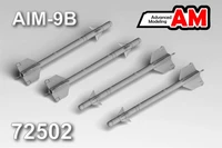 AMC 72502  дополнения из смолы  AIM-9B (4шт.)  (1:72) 2000002194330