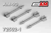 AMC 72502-1  дополнения из смолы  AIM-9D (4шт.)  (1:72) 2000002194347