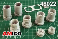 AMG 48022  дополнения из смолы  Сопло двигателя АЛ-21Ф (2 шт) С-24 (24/24М/24МР/24МК/24МП)  (1:48) 2000002086949