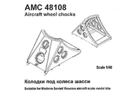 AMG 48108  дополнения из смолы  Колодки под колёса шасси (4шт.)  (1:48) 2000002130727