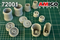 AMG 72001  дополнения из смолы  Авиационный двигатель Д-30 для Т-134А3/Т-134Б3 (2шт.)  (1:72) 2000002095217