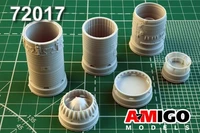 AMG 72017 дополнения из смолы Реактивное сопло двигателя АЛ-7Ф для самолета С-7Б тип 11, 17 (1:72) 2000002142317