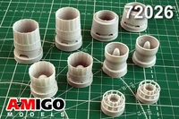 AMG 72026  дополнения из смолы  Сопло двигателя АЛ-41Ф1С С-57 (2 шт)  (1:72) 2000002086703