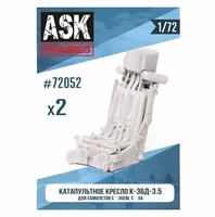 ASK72052  дополнения из смолы  Кресло К-36Д-3,5 (для самолетов С-30, С-34) 2 шт.  (1:72) 2000000182056