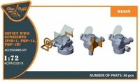 CPA72019  дополнения из смолы  Прицелы ПАК-1, ПБП-1а, ПБП-1б  (1:72) 2000000222042