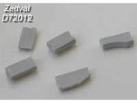 D72012  дополнения из смолы  Топливные баки для Танк-72,90 (5шт.)  (1:72) 2000002164067