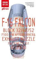 GR48017B  дополнения из смолы  F-16 BLOCK 32/42/52 EXHAUST NOZZLE(CLOSED)  (1:48) 2000002156178