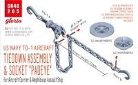 GR48205  дополнения из смолы   TIEDOWN ASSEMBLY &amp; SOCKET “PADEYE”  (1:48) 2000002156215