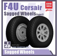 GR48305A  дополнения из смолы  F4U Corsair Sagged wheels (Type 1)  (1:48) 2000002168058