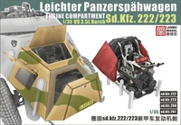 LM-35023  дополнения из смолы  Leichter Panzerspähwagen Sd.Kfz.222/223 engine compartment  (1:35) 2000002153863