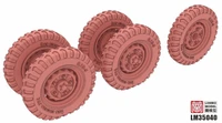 LM-35040  дополнения из смолы  BA64  GRAVITY  TIRES  KIT  TYPE  B  (1:35) 2000002180913