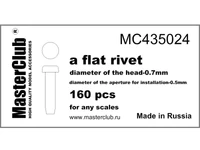 MC435024  дополнения из смолы  Flat rivet 0,7mm  (1:35) 2000000082646