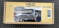 MM72350  дополнения из смолы  2 ракеты Х-22, 2 пилона и декали.  (1:72) 4723501609256