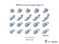 P35-278  дополнения из смолы  WWII German Clamps (Type 2) (Universal)  (1:35) 2000002181057