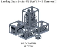 P48-001  дополнения из смолы  U.S. Navy F-4B Phantom II Fighter Landing Gear Set  (1:48) 4571512729216