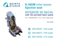 QR+32037  дополнения из смолы Кат. кресло К-36ДМ (для С-17/22, С-24, M&amp;G-29 9-12) все модели (1:32) 2000002169062