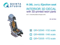 QR+32040  дополнения из смолы  Кат. кресло К-36Л (раннее) (С-25 до 2007г) (Для всех моделей)  (1:32) 2000002169093