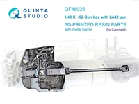 QT48025  дополнения из смолы  Оружейный отсек с пушкой 2А42 для K@-52 (Звезда)  (1:48) 2000002183907