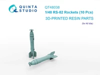QT48038  дополнения из смолы  Реактивные снаряды РС-82 (10 шт.) (для всех моделей)  (1:48) 2000002183969