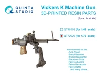 QT72020  дополнения из смолы  Авиационный пулемет Vickers K, 2 шт (для всех моделей)  (1:72) 2000002191797