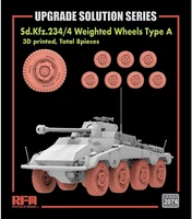RM-2076  дополнения из смолы  Sd.Kfz.234/4 Weighted wheels Type A  (1:35) 4897062621825