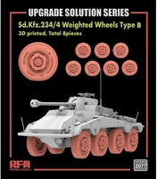 RM-2077  дополнения из смолы  Sd.Kfz.234/4 Weighted wheels Type B  (1:35) 4897062621832