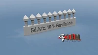 RS35024  дополнения из смолы  Конические болты САУ "Фердинанд/Элефант"  (1:35) 2000000196053