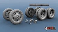 RS35078  дополнения из смолы  Г@З-ААА/БА-3-6-10 колеса 6.00-20 "Резинообъединение"  (1:35) 2000002122968