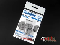 RS48082  дополнения из смолы  Колеса шасси DH Vampire Тип-1 (прямой протектор)  (1:48) 2000002173212