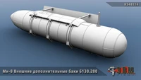 RS48114  дополнения из смолы  М-8 Внешние доп. баки типа 6130 с лестницей и индикатором (1:48) 2000002215127