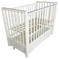 Кровать Антел Николь маятник+колеса, автостенка, ящик 01973828041