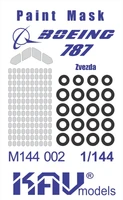KAV M144 002  инструменты для работы с краской  Окрасочная маска на Boeing 787 Dreamliner  (1:144) 2000000173429