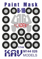 KAV M144 026  инструменты для работы с краской  Окрасочная маска на B-1B (Academy)  (1:144) 2000000222127