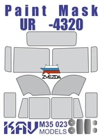 KAV M35 023  Маски окрасочные  Маска на остекление УР@Л-4320 (Звезда)  (1:35) 2000000173818