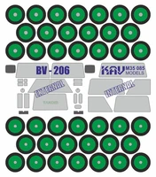 KAV M35 085  Маски окрасочные  Маска на Bandvagn BV 206S (Takom)  (1:35) 2000000190167
