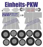 KAV M35 087  Маски окрасочные  Окрасочная маска Einheits-PKW (ICM)  (1:35) 2000000174389
