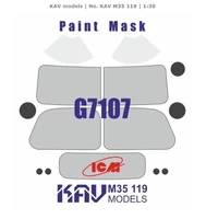 KAV M35 119  Маски окрасочные  Окрасочная маска G7107 (ICM)  (1:35) 2000000229225