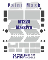 KAV M35 121  Маски окрасочные  Окрасочная маска M1224 Max Pro MRAP (Bronco)  (1:35) 2000000229249